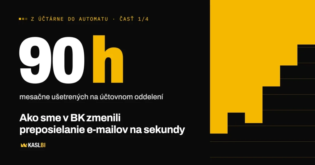 90 hodín mesačne preposielania e-mailov. Ako sme to v BK zmenili na sekundy