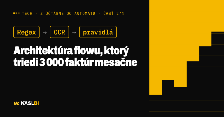 Regex → OCR → pravidlá: architektúra flowu, ktorý triedi 3 000 faktúr mesačne